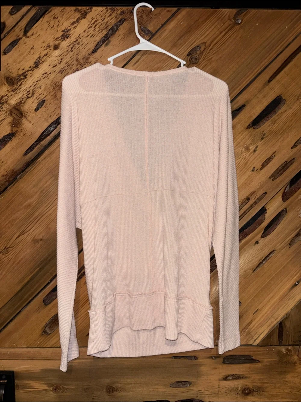 Free People Blush Wrap Drape Long Sleeve Top